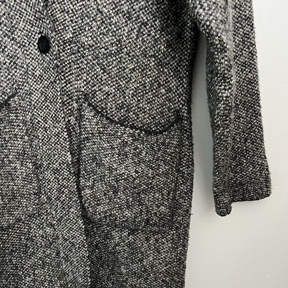 Uniqlo Womens Wool Blend Tweed Cardigan Longline Brown Gray Size XS - Picture 7 of 13